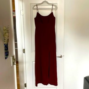 After Six Scoop Neck Crepe Gown from Nordstrom
